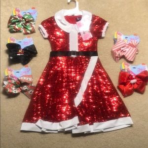 Jojo Siwa Christmas Dress Hair Bows 